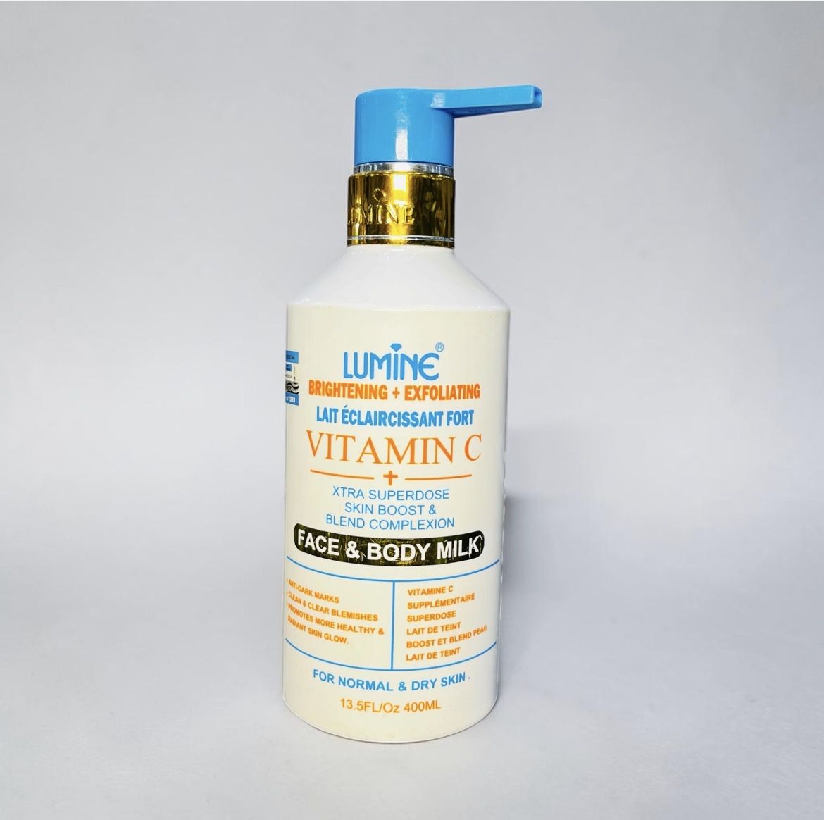 LUMINE VITAMIN C FACE &AMP; BODY MILK LOTION 400ML 