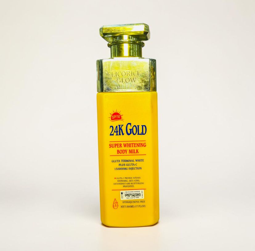 LICORICE GLOW 24K GOLD BODY LOTION 500ML 