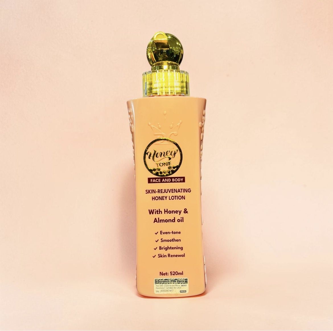 HONEY TONE HONEY &AMP; ALMOND OIL BODY LOTION 520ML 