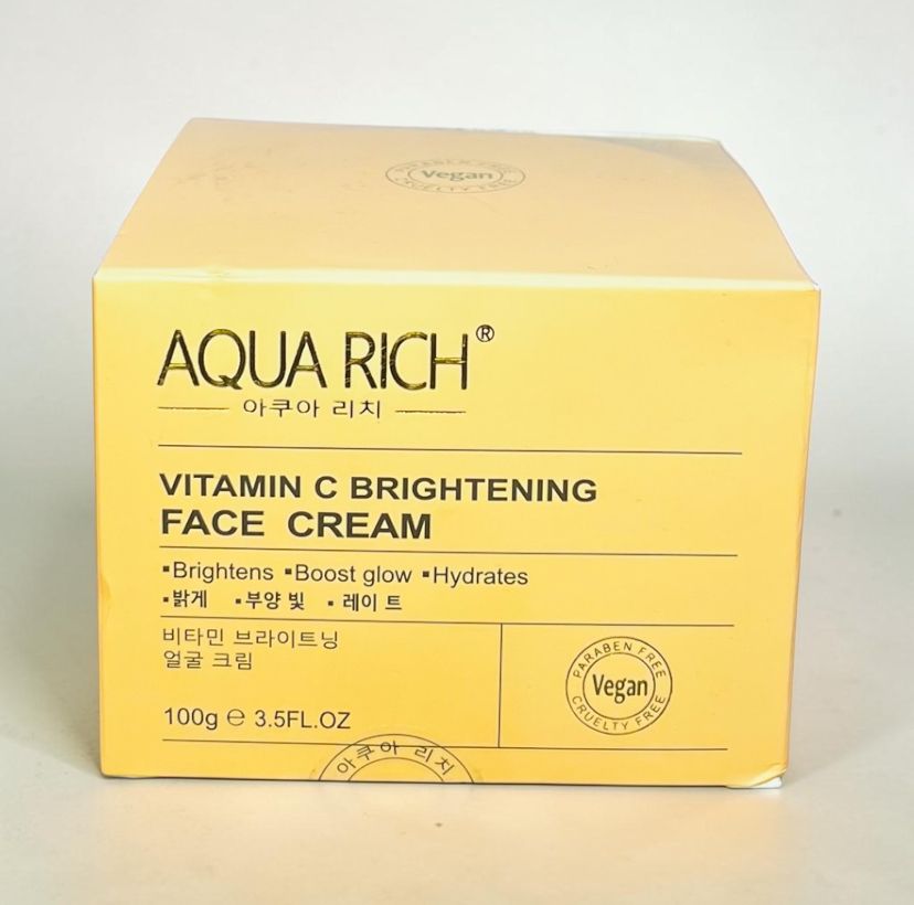 AQUA RICH VITAMIN C BRIGHTENING FACE CREAM 100G