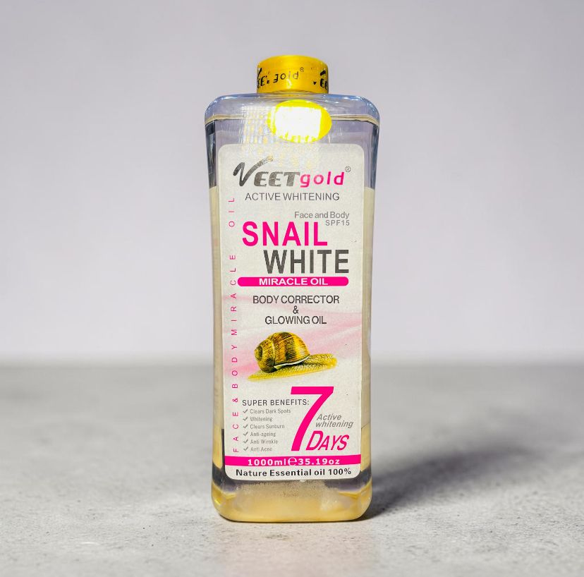 VEETGOLD SNAIL WHITE MIRACLE OIL 1000ML