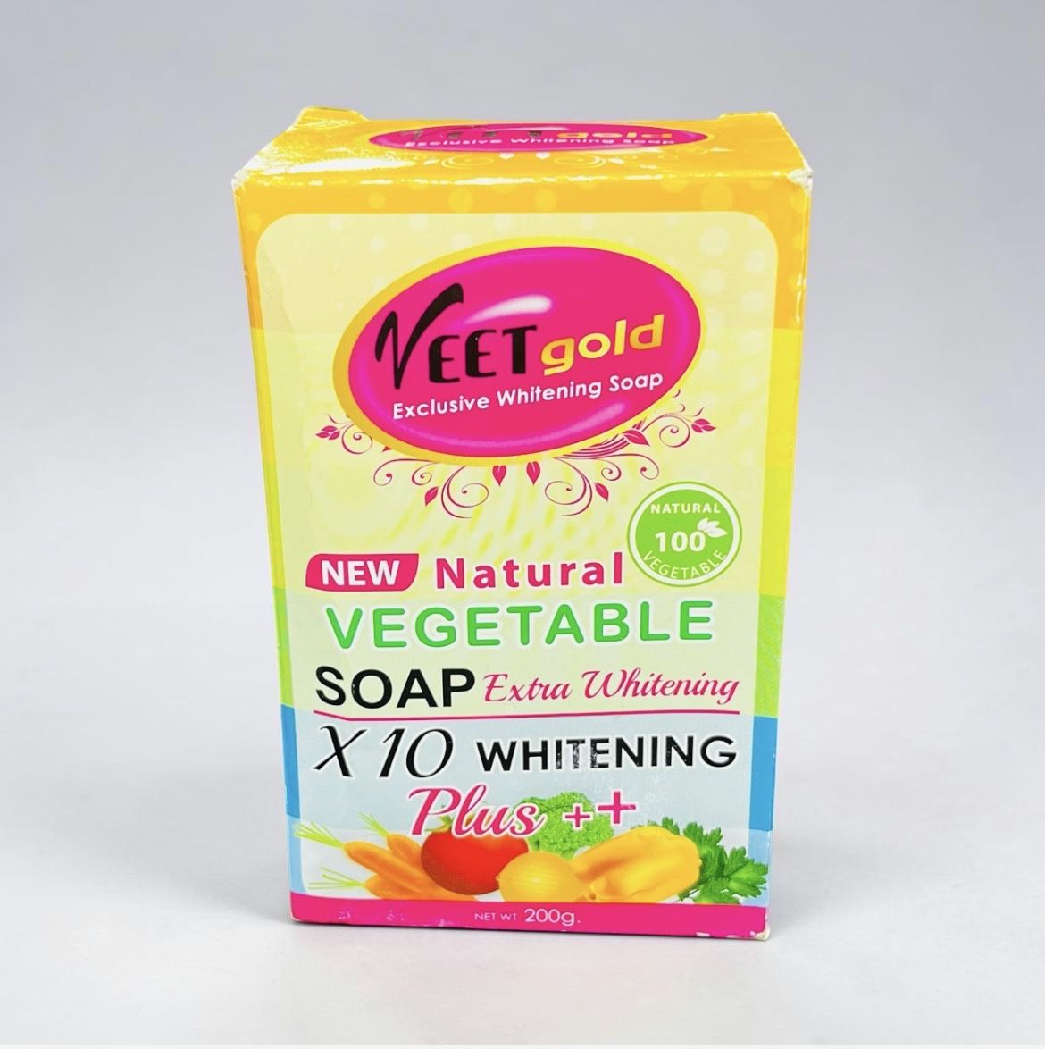 VEETGOLD NATURAL VEGETABLE SOAP 200G 