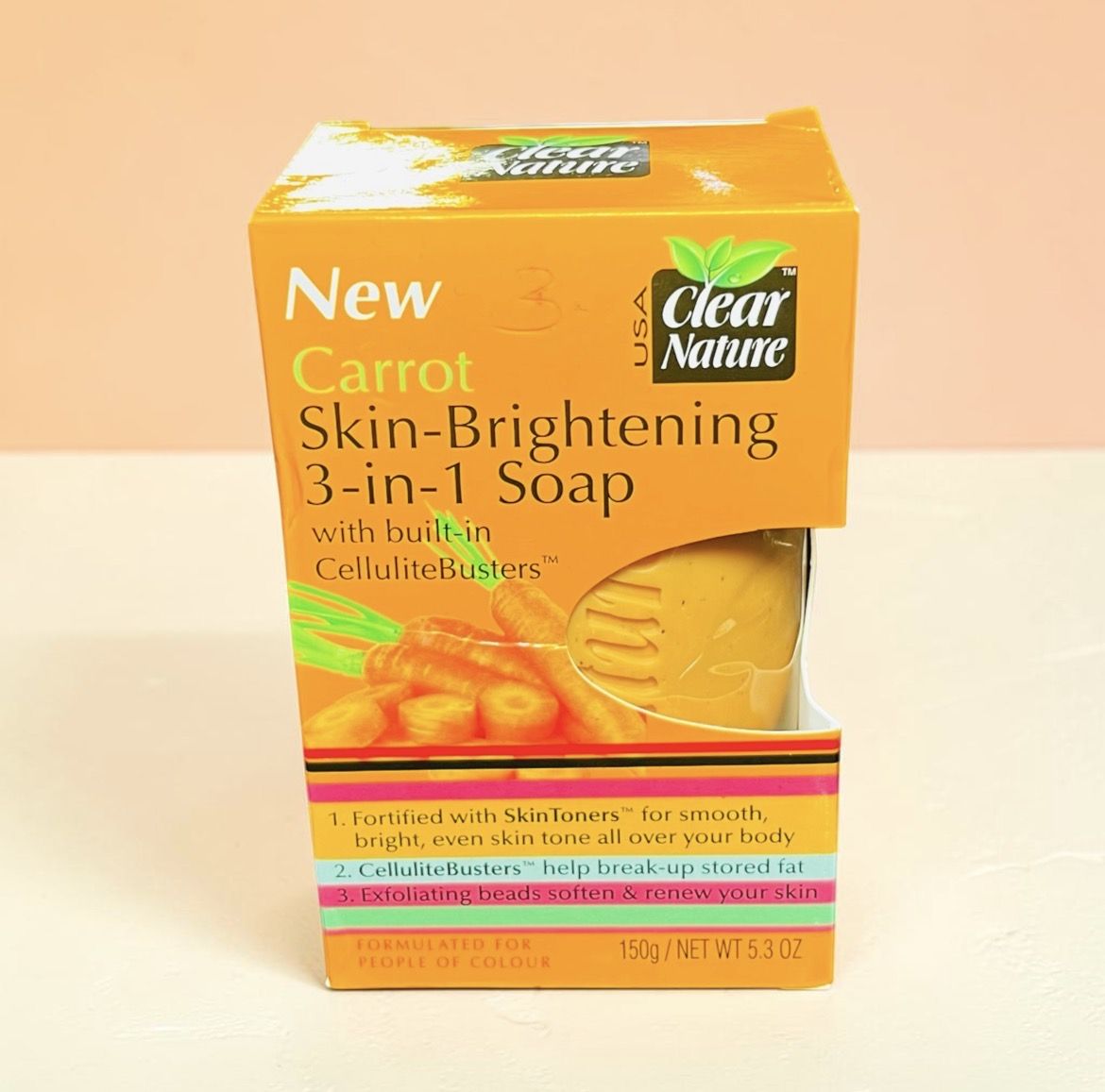 CLEAR NATURE CARROT 3IN1 SOAP 150G