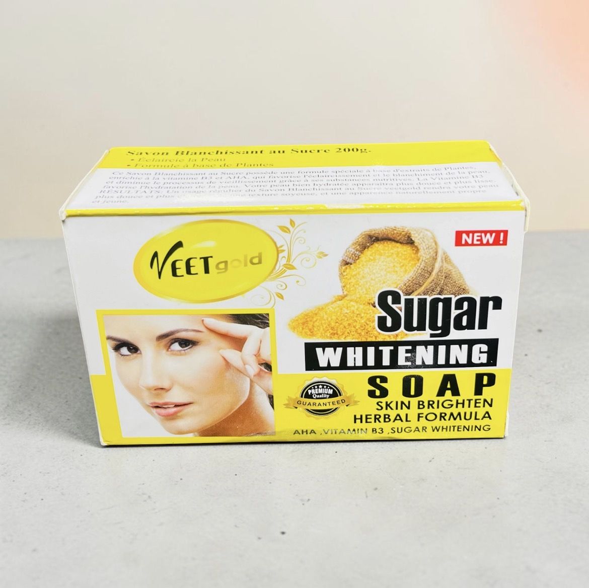 VEETGOLD SUGAR WHITENING SOAP 200G