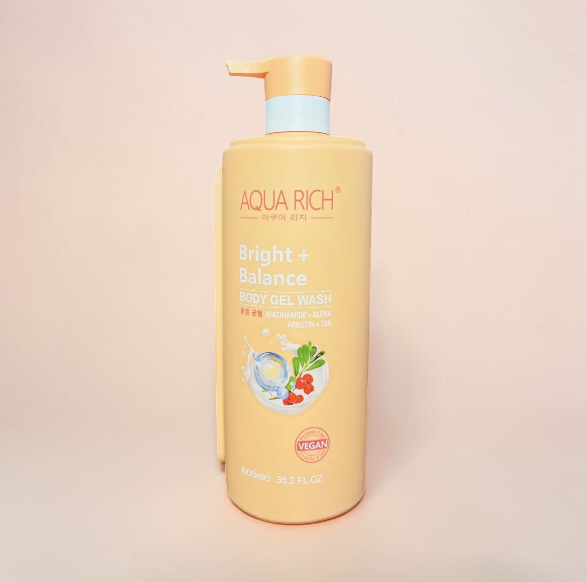 AQUA RICH BRIGHT+ BALANCE BODY GEL WASH 1000ML