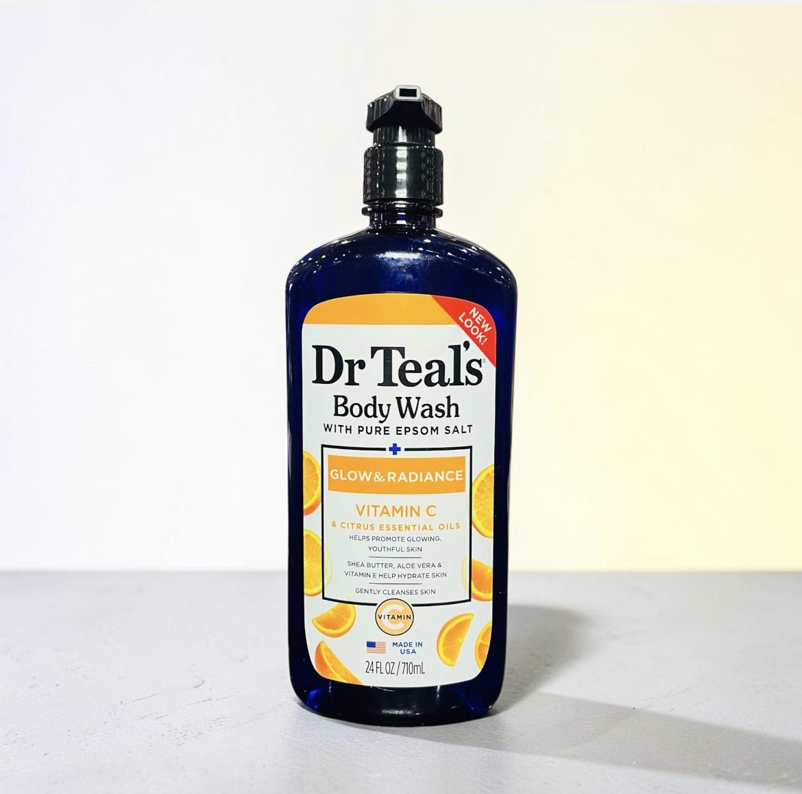 DR TEALS VITAMIN C &AMP; CITRUS ESSENTIAL OILS GLOW &AMP; RADIANCE BODY WASH 710ML 