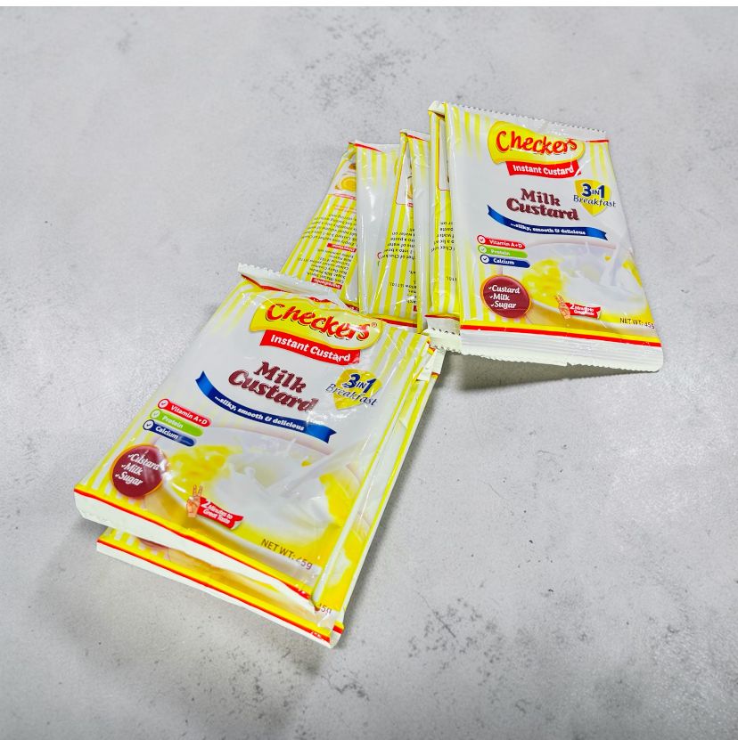 CHECKERS 3IN1 MILK CUSTARD POWDER 45GX10