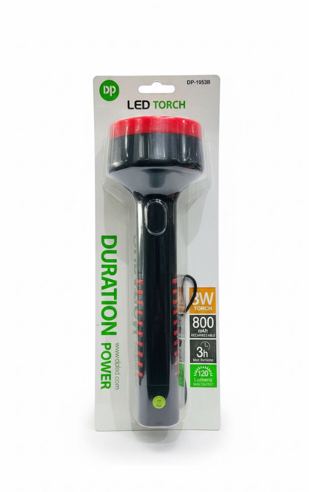 LED TORCH DP-1953B PORTABLE RECHARGEABLE TORCH